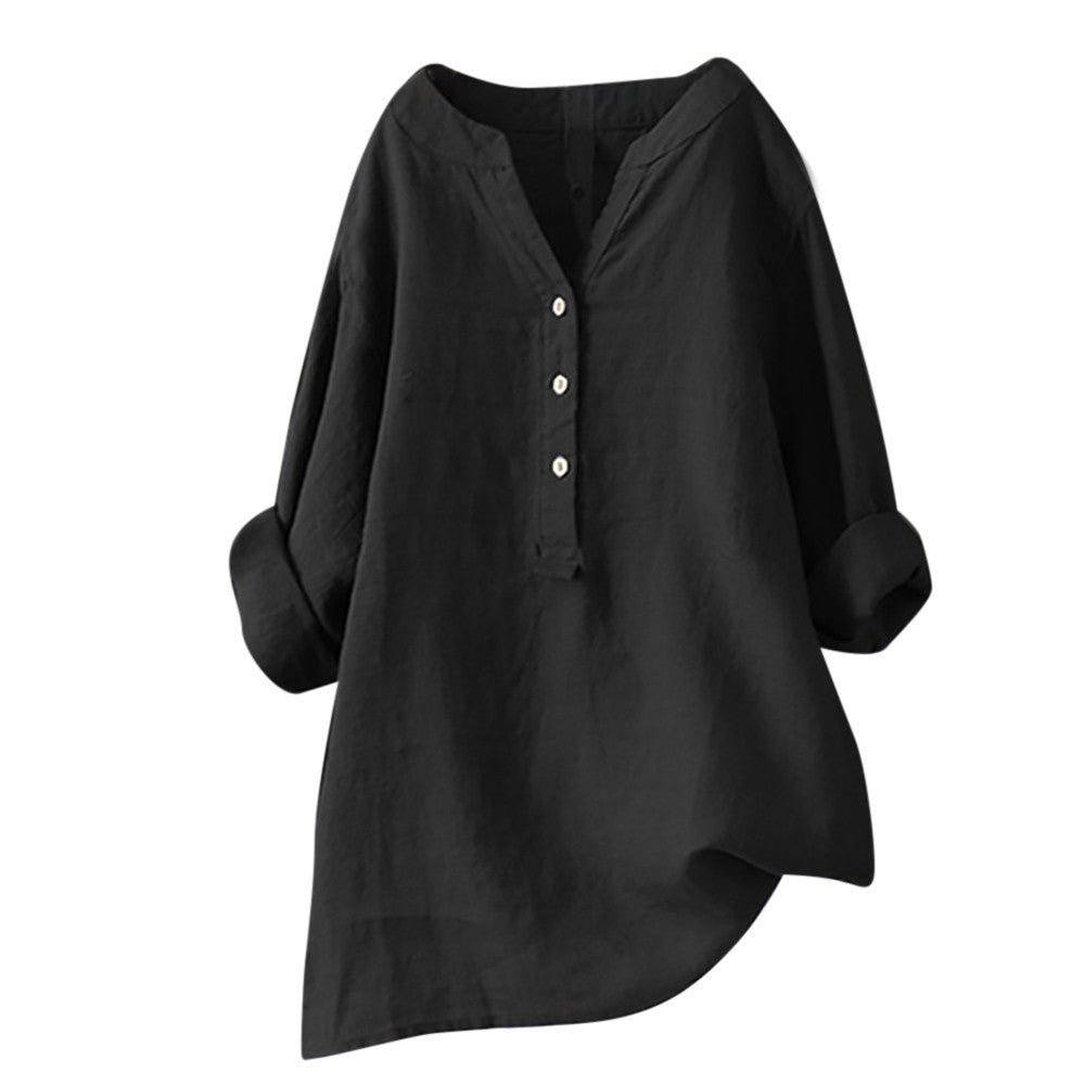 Veronique™ Elegant V-Neck Blouse