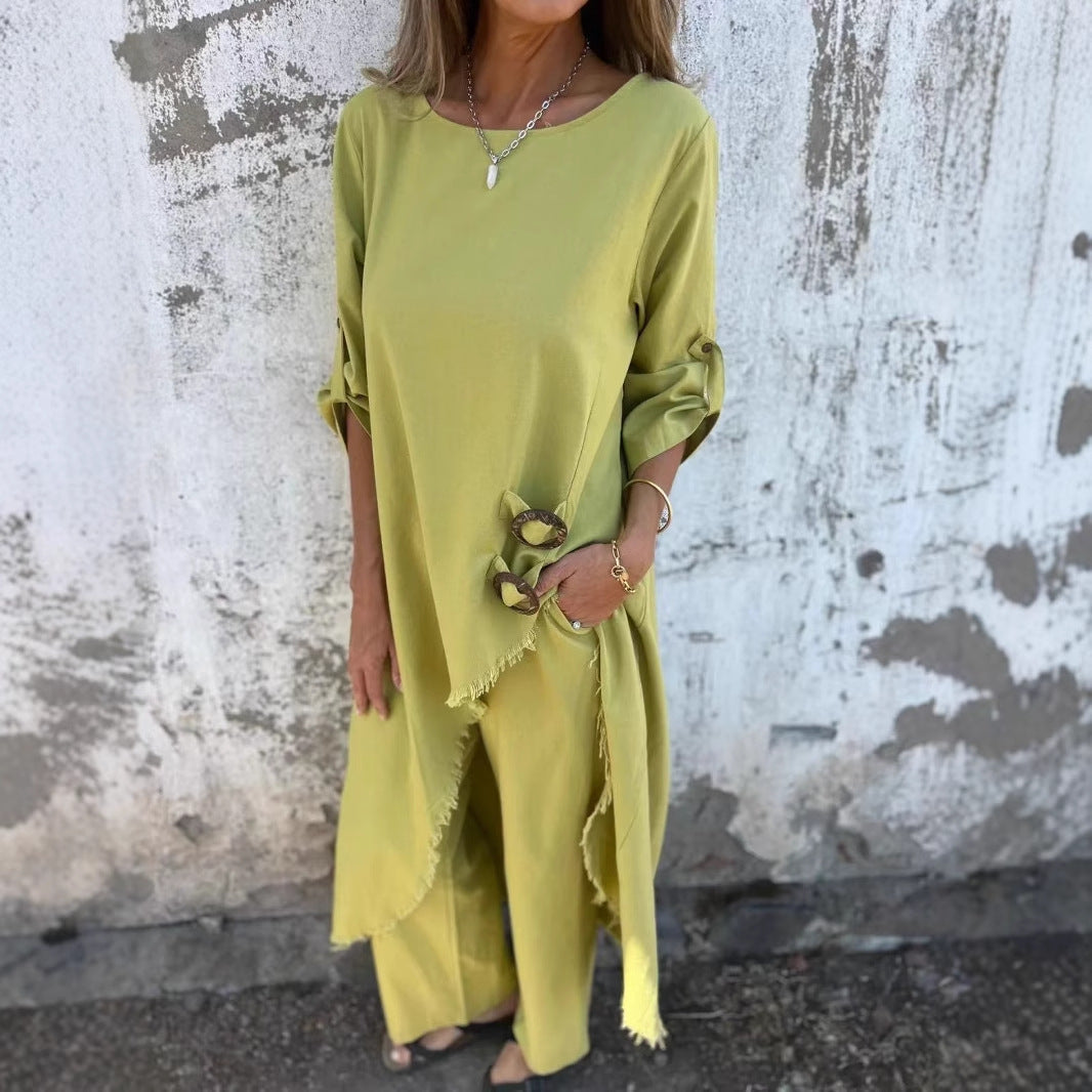 Isabelle | Relaxed Linen Blend Set