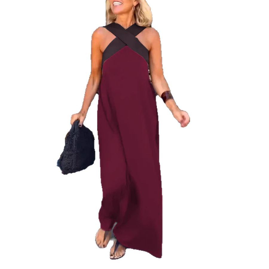 DELPHINE | DRESS WITH CROSSED CUT