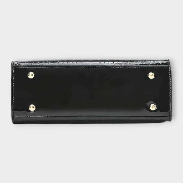 Maison Verdelle - Shiny Crocodile Skin Pattern Handbag