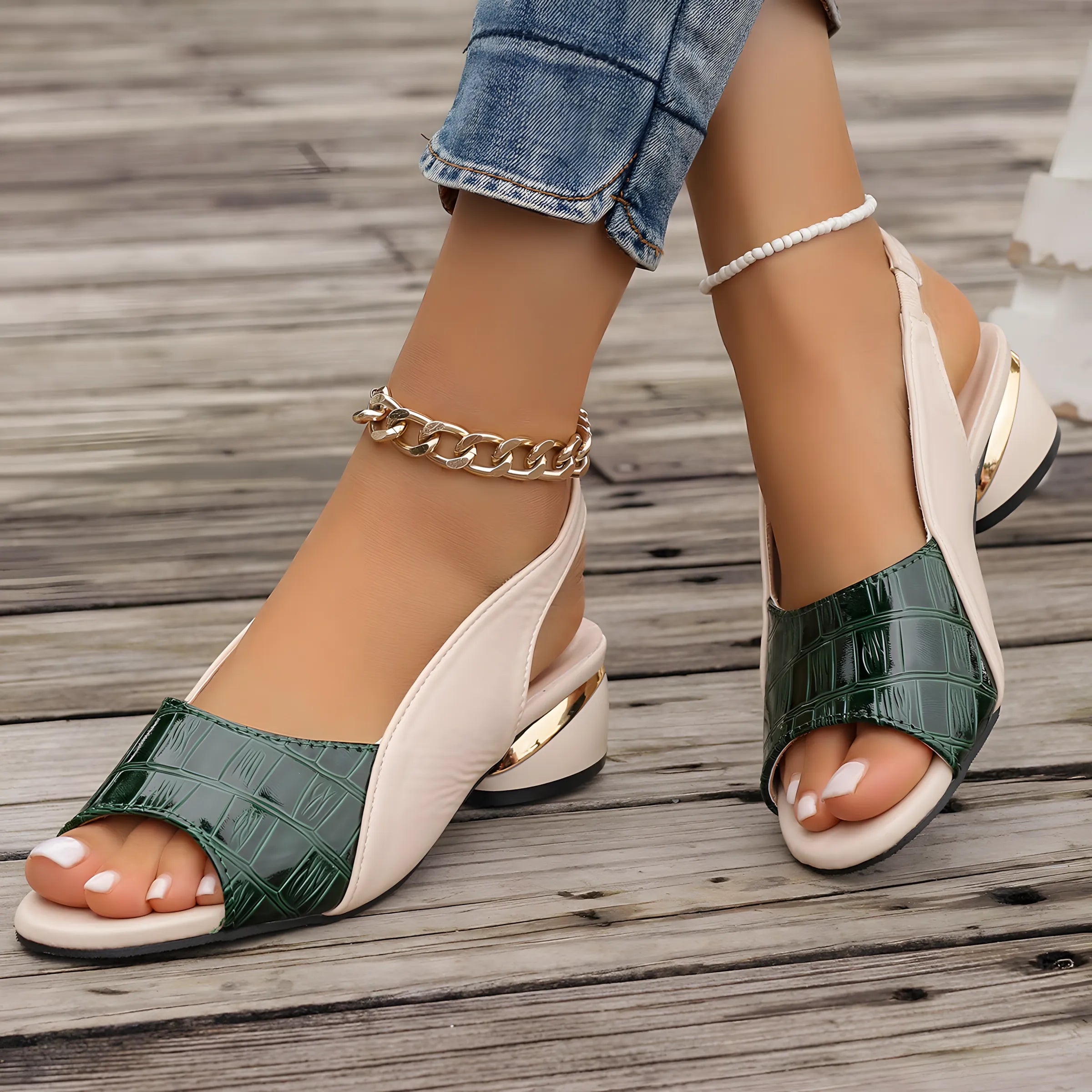 Whitney™ | Elegant Leather Sandals
