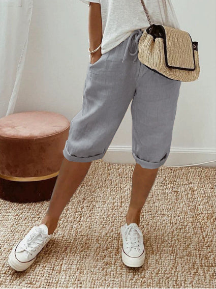 LUI™ – LIGHT COTTON-LINEN SHORTS