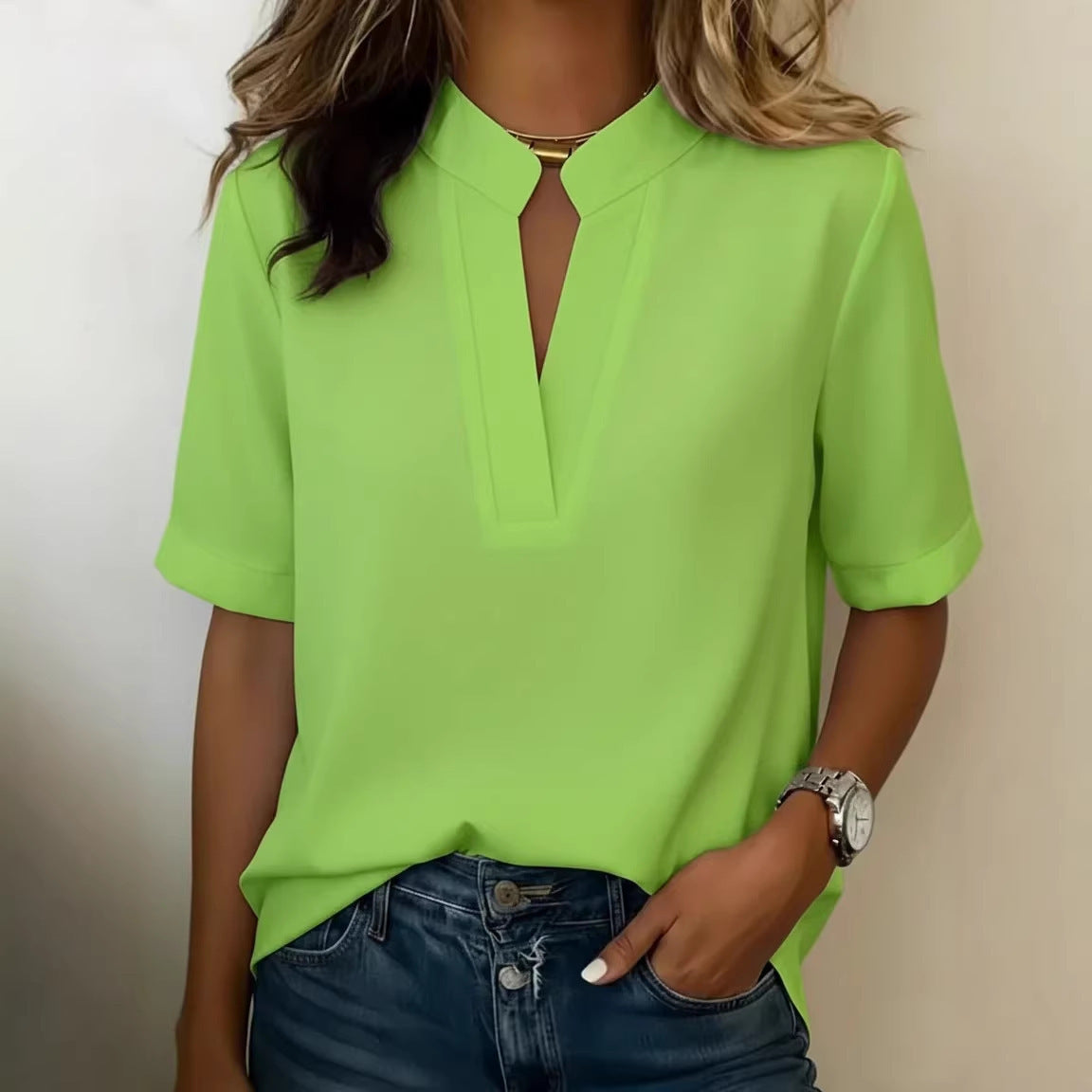 LUNVESSA | Short-Sleeved Shirt