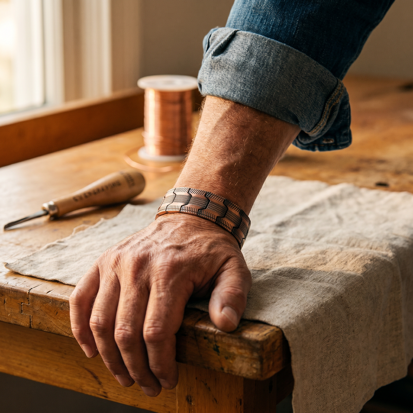 Crag Copper Bracelet