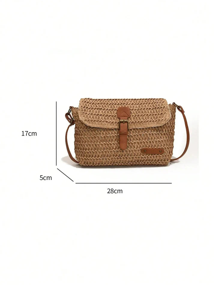 Adelaide | Straw Crossbody Bag