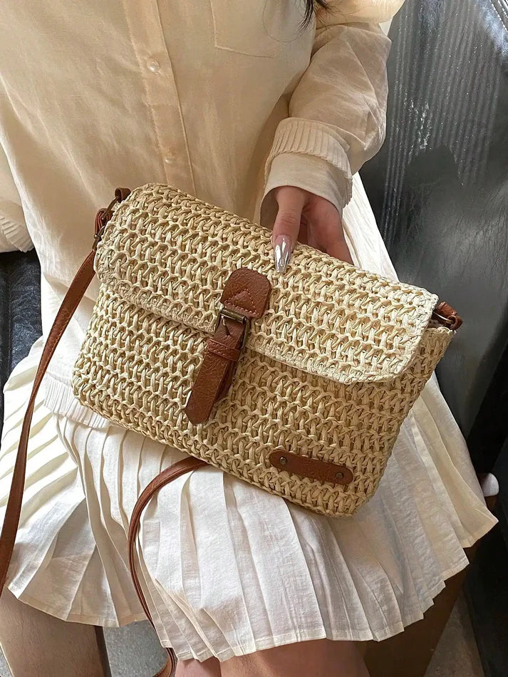 Adelaide | Straw Crossbody Bag