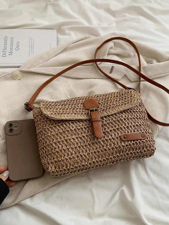 Adelaide | Straw Crossbody Bag