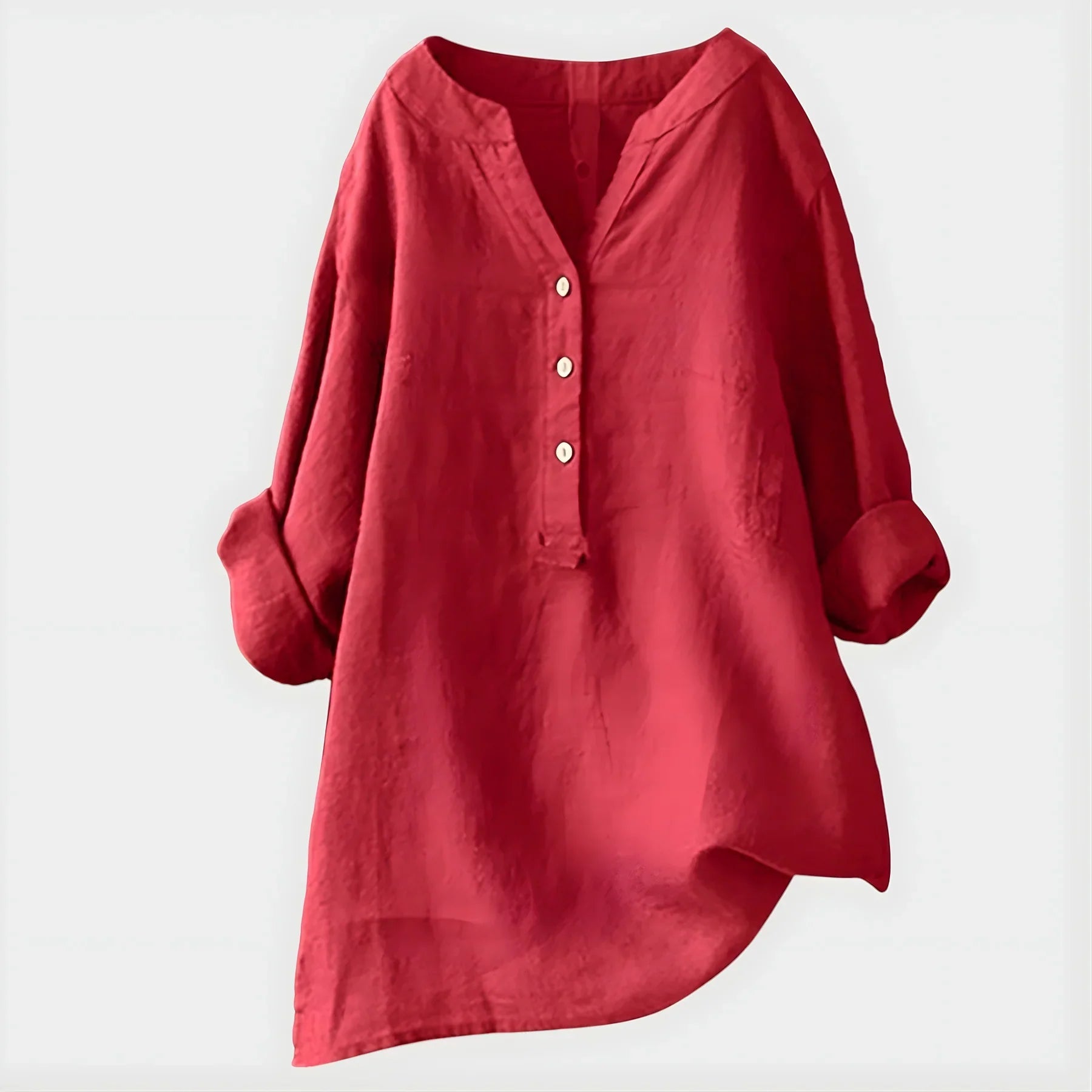 Veronique™ Elegant V-Neck Blouse